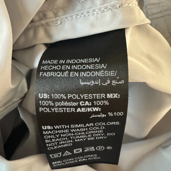 Chicos Zenergy Womens Water Resistant Tie Vest Size Large Utility Outdoors Grey - Picture 7 of 8